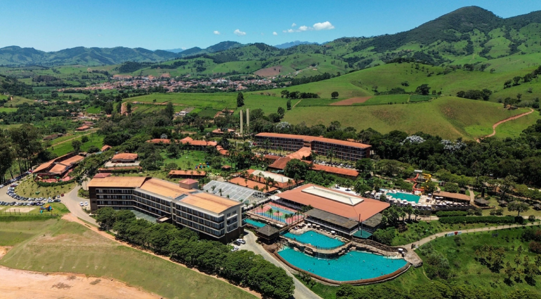 Vista aérea do Hotel Fazenda Vale da Mantiqueira